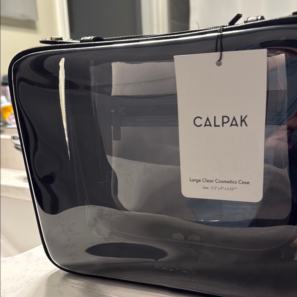 CALPAK Large Clear Cosmetics Case